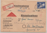 DDR, 1950, Mi.- Nr.: 244 DV (rs.), u.a. (vs.) in MiF auf Einschreiben- Nachnahme- Ortsbrief innerhalb von Berlin