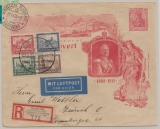 DR, Weimar, 1930, Mi.- Nr.: (Bl. 1) Herzstück auf Luftpost- Einschreiben- Auslandsbrief, von Berlin nach Zürich (CH)