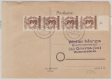 138 Y (4x), auf Portogerechter Fern- Postkarte von Leipzig nach Grimma