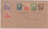 158-61x, in MiF auf Fernbrief von Leipzig nach ...