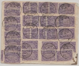 DR, Infla, 1923, Mi.- Nr.: 255 (50 x) vs + rs. auf Auslandsbrief vonStuttgart nach Rorschach (CH)