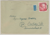 BRD, 1949, Mi.- Nr.: 112 als EF auf Fernbrief von Bremen nach Freiburg