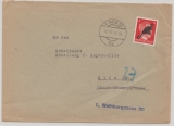 Österreich, 1945, 8 Pfg. (AH)- Überdruck- Wert, gelaufen auf Ortsbrief innerhalb von Wien