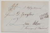 Italien, ca. 1845, Vorphila- Auslandsbrief von Udine nach Neu- Ulm