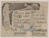 Russland, 1918, 3 Kopecken (10x) rs. in MiF auf Auslandsbrief von Kat... nach Jablonski...(?), hochinteressant und dekorativ!