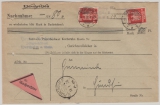 DR, Weimar, 1926, Mi.- Nr.: 357 (2x) als MeF auf Nachnahme Fernbrief von Wertheim nach Hundheim