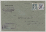 Berlin, 1949, Mi.- Nr.: 32 + 35 als MiF auf Ortsbrief mit Zustellurkunde innerhalb Berlin´s! Nette Portostufe und MiF!
