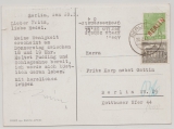 Berlin, 28.3.1949, Mi.- Nr.: 24 + 42 als MiF auf Ortspostkarte innerhalb Berlin´s! Nette Portostufe und MiF! Sehr selten (Datum!!!)