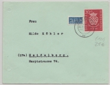 BRD, 1950, Mi.- Nr.: 122 als EF auf Fernbrief von Kassel nach Heidelberg