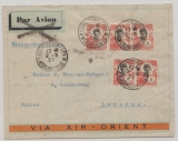 Frz. Indochina, 1931, 70 Ct. MiF (vs. + rs.) auf Auslands- Luftpostbrief, von Saigon nach Luzern (CH)