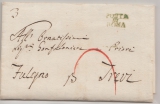 Italien, Transite, 1809, Vorphila- Auslandsbrief von Rom nach Trevi
