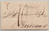 England, Auslands- Transite, 1811, Vorphila- Auslandsbrief von London nach Bordeaux (Fr.)