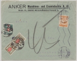 Österreich, 1926, 10 Gr. EF + Schweizer Nachportomarken auf Auslandsbrief von Wien nach Grenchen (CH)