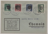 SBZ, 1945, Sächsische Schwärzungen, OPD Chemnitz, Mi.- Nr.: AP 799 I u.a. als MeF auf Ortsbrief innerhalb von Chemnitz