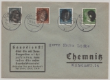 SBZ, 1945, Sächsische Schwärzungen, OPD Chemnitz, Mi.- Nr.: AP 784 I u.a. als MiF auf Ortsbrief innerhalb von Chemnitz