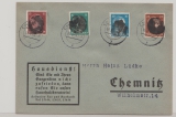 SBZ, 1945, Sächsische Schwärzungen, OPD Chemnitz, Mi.- Nr.: AP 789 I u.a. als MiF auf Ortsbrief innerhalb von Chemnitz