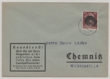 SBZ, 1945, Sächsische Schwärzungen, OPD Chemnitz, Mi.- Nr.: AP 797 I als EF auf Ortsbrief innerhalb von Chemnitz