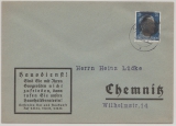 SBZ, 1945, Sächsische Schwärzungen, OPD Chemnitz, Mi.- Nr.: AP 793 I als EF auf Ortsbrief innerhalb von Chemnitz