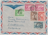 Gold Coast, 1955, 16 d. in MiF auf Luftpost- Auslandsbrief von Aggra nach Schaffhausen (CH)