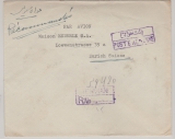 Persien / Iran, 1949, 12 R. MiF rs. auf Auslands- Einschreiben von Teheran nach Zürich (CH)