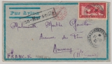 Frz.- Indochina, 1933, 36 C. als EF auf Luftpost- Auslandsbrief von Saigon nach Annecy (Fr.)