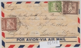 Chile, 1938, 14 Pesos MiF vs. + rs. auf Schiffs- und Luftpost- Auslandsbrief von Valparaiso nach Rigi- Kaltbad (CH)