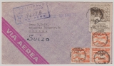 Peru, 1947, 1,9 SOL als MiF auf Auslands- Luftpost- Einschreiben von Lima nach Olten (CH)