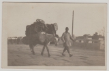 DAP, China, 1909, Mi.- Nr.: 29 als EF auf Fotopostkarte (Chinesischer Lasttierführer) von Tientsin nach Hamburg