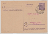 SBZ, Provinz Sachsen, 1945, 6 Pfg.- Antwort- GS, (Frageteil, Mi.- Nr.: P 12 F), gelaufen von Rosenthal nach Crimmitschau