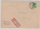 Handstempel, 1948, Bez. 20 (ohne Ort!), 84 Pfg.  Mi.- Nr.: 181 IV, als EF auf E.- Fernbrief von Osterweddigen nach Halle