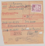 DDR, 1989, Mi.- Nr.: 2501 in EF auf Einzahlungsauftrag (Stammkartenteil), sehr seltene Verwendung!