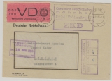 DDR, 1965, ZKD - D, Mi.- Nr.: 1, als EF auf Bedarfsbrief von Freital nach Dresden