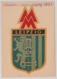 DDR, 1957, Mi.- Nr.: 560 als EF (ungelaufen) auf netter Werbepostkarte zur Leipziger Messe 1957