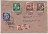 DDR, 1951, Mi.- Nr.: 289- 292, in MiF auf E.- Satz- Fernbrief (mit entspr. Sonderstempel), von Berlin nach Zittau