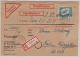 DDR, 1951, Mi.- Nr.: 280 + 282 (5x, rs.), in MiF auf E.- NN- Ortsbrief innerhalb von Berlin