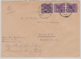 Berlin, 1948, Mi.- Nr.: 2 (2x) in MiF mit Bizone, als MiF auf Ortsbrief innerhalb von Berlin, seltene MiF!