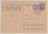 SBZ, Provinz Sachsen, 1946, 6 Pfg.- Antwort- GS, (Antwortteil, Mi.- Nr.: P 12 A), + Zusatzfrankatur Mi.-Nr.:62, gelaufen von Rosenthal nach Crimmitschau