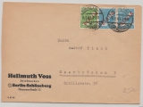Berlin, 1949, Mi.- Nr.: 24 + 26 (2x) als MiF auf Fernbrief von Berlin nach Saarbrücken