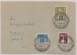 Berlin, 1957, Mi.- Nr.: 147, 149 + 153 als MiF auf Fernbrief von Berlin nach Radebeul (DDR)
