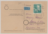 BRD, 1949, Mi.- Nr.: 111 als EF auf Fernpostkarte von Hannover nach Mehle