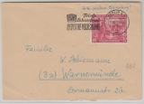 DDR, 1950, Mi.- Nr.: 249 in EF auf Fernbrief von Berlin nach Warnemünde
