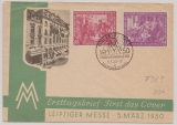 DDR, 1950, Mi.- Nr.: 248- 49 auf FDC, nicht gelaufen