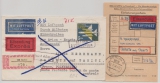 DDR, 1974, Mi.- Nr.: 615 als EF (!) auf Eilboten- Luftpost- Einschreiben- Auslandsbrief von Berlin nach Tahiti und zurück!