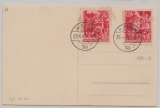 DR, 1945, Mi.- Nr.: 909- 10, gestempelt auf Karte, nicht gelaufen! Es wird ausdrücklicxh auf die Stempelproblematik hingewiesen!