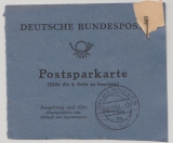 BRD, 1952, Mi.- Nr.: 130 (12x) als MeF auf Teil einer Postsparkarte! Seltenes postalisches Zeitdockument!