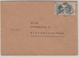 Bez. 41, Schwarzenberg- Neuwelt, Mi.- Nr.: 170 X (2x) als MeF auf Fernbrief von Schwarzenberg nach Warnemünde