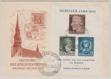 DDR, 1955, Mi.- Nr.: Bl. 12, auf Umschlag zum Philateistentreffen 1955, gestempelt mit Sonderstempel, nicht gelaufen!
