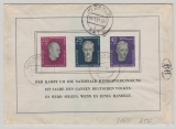 DDR, 1958, Mi.- Nr.: Bl. 15 (rs.) u.a. (vs.) in MiF auf Eilboten- Einschreiben- Fernbrief von Neustadt nach Berlin (W)