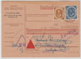 BRD, 1952, Mi.- Nr.: 124 + 132 als MiF auf Nachnahme von Dassel nach Berlin, und zurück!