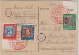 BRD, 1949, Mi.- Nr.: 113- 25, kpl. Satz in MiF auf Fernpostkarte von Hamburg nach Boizenburg